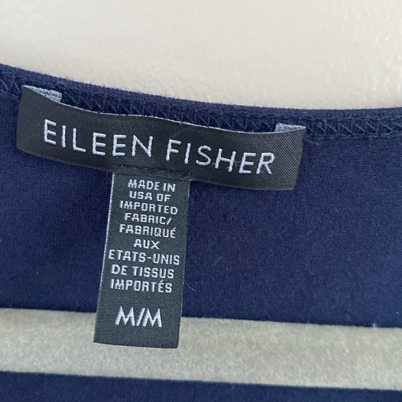 Eileen fisher navy blue sleeveless jersey maxi dress size M - Picture 3 of 7